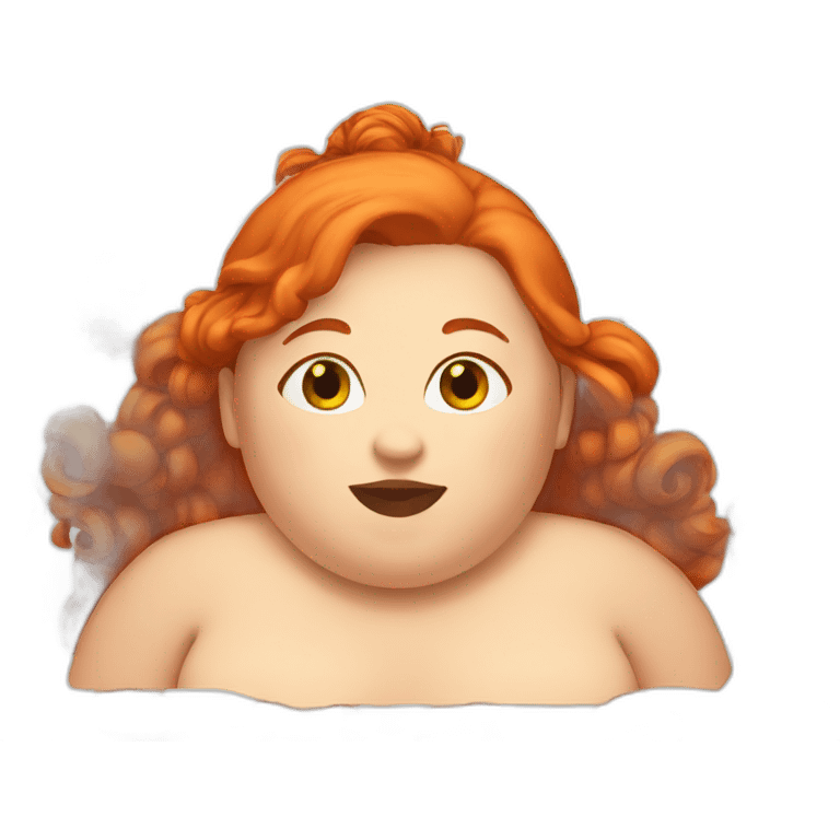 Fat girl redhair emoji