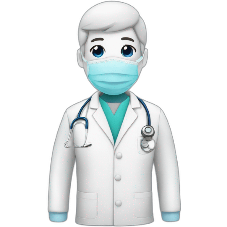 Médico con ropa de trabajo emoji