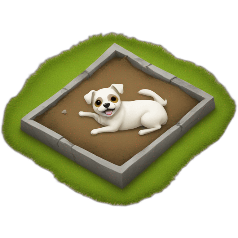 died dog grave emoji