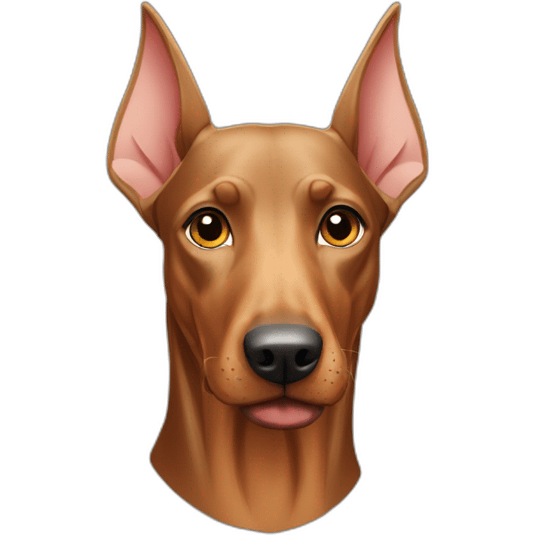 fawn coloured doberman emoji