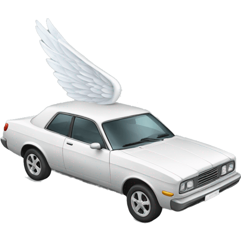 Car with wings emoji