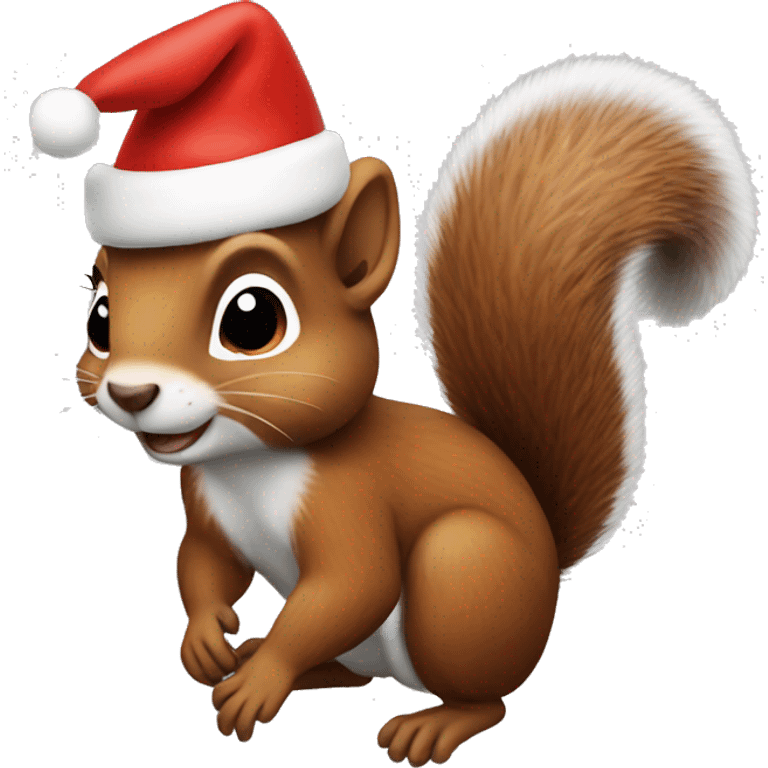 christmas squirrel  emoji