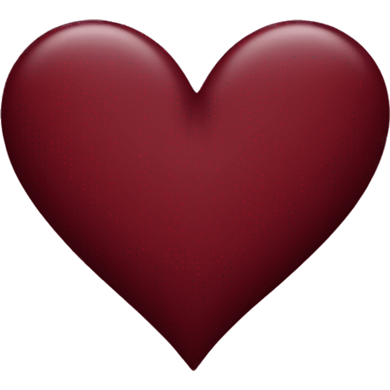 burgundy heart emoji