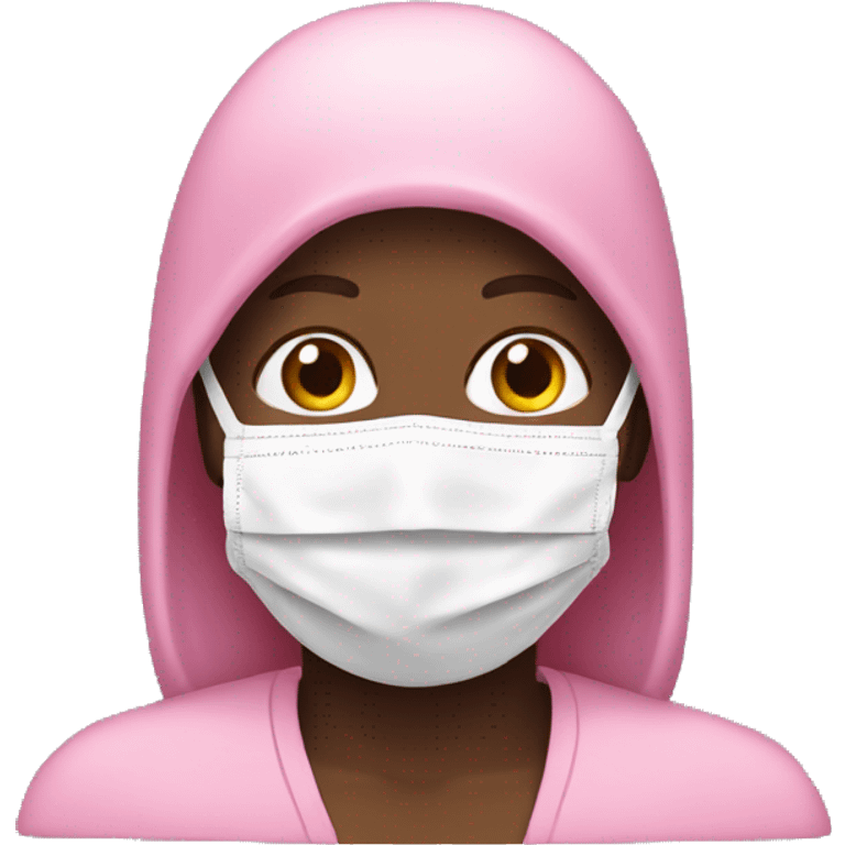 pink face mask emoji