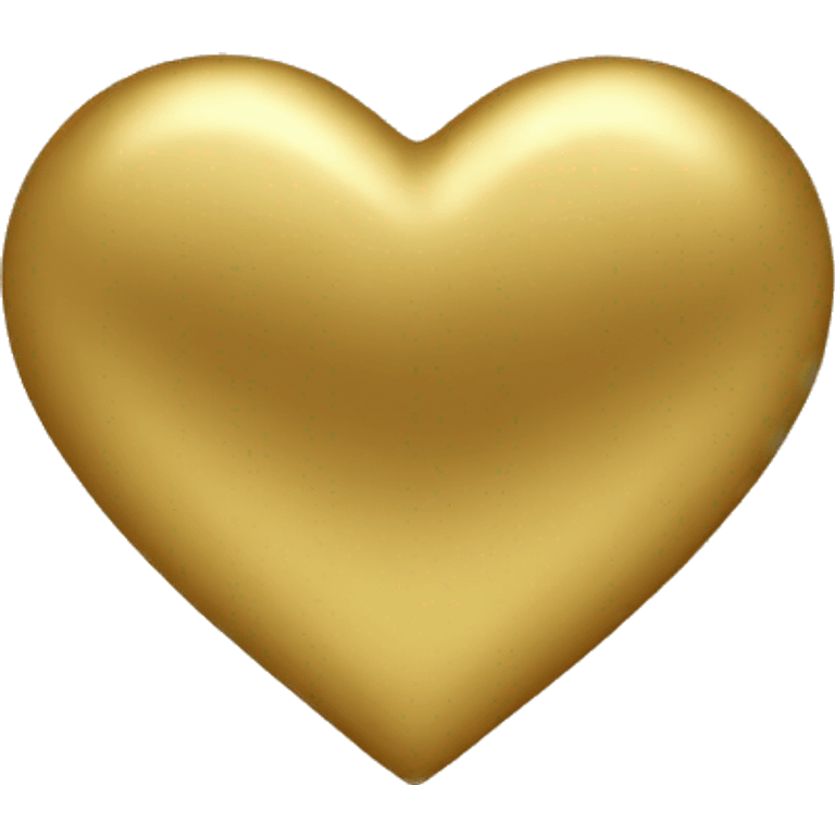 Gold heart emoji