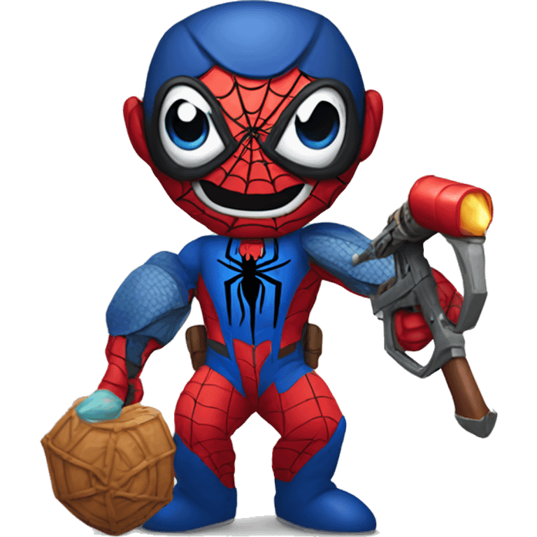 spiderman with an rpg emoji