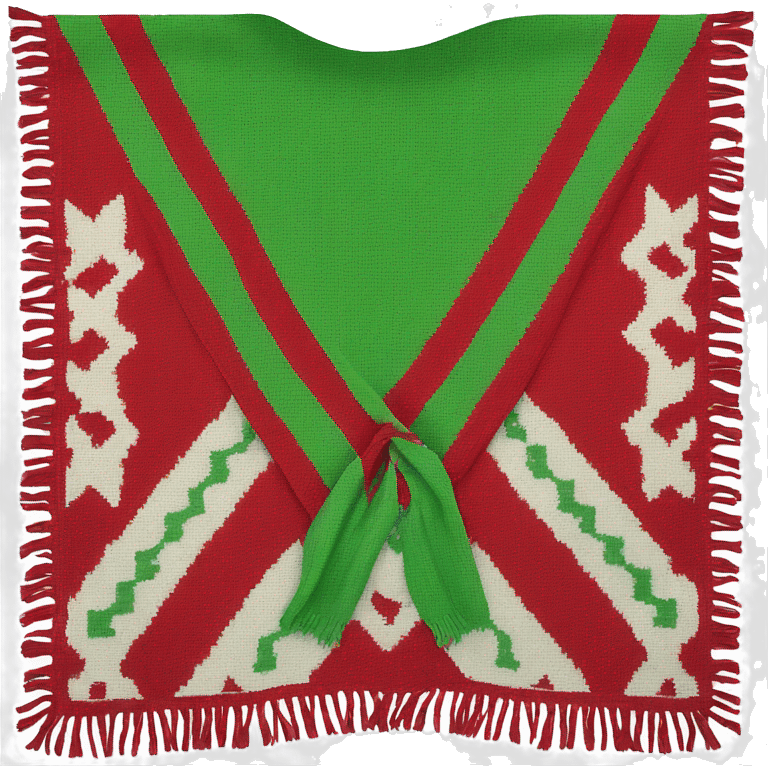 Red and green Scout scarf emoji