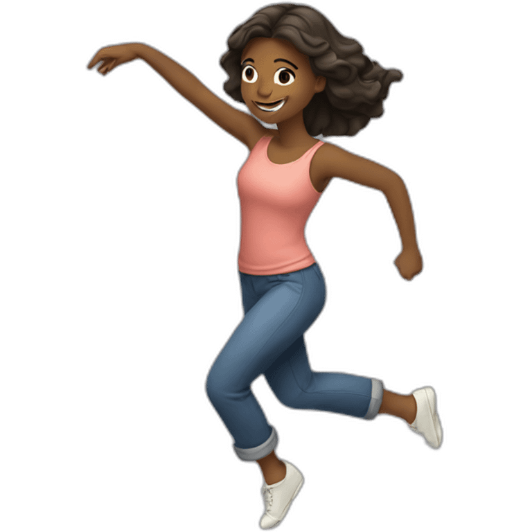 Fille qui danse  emoji