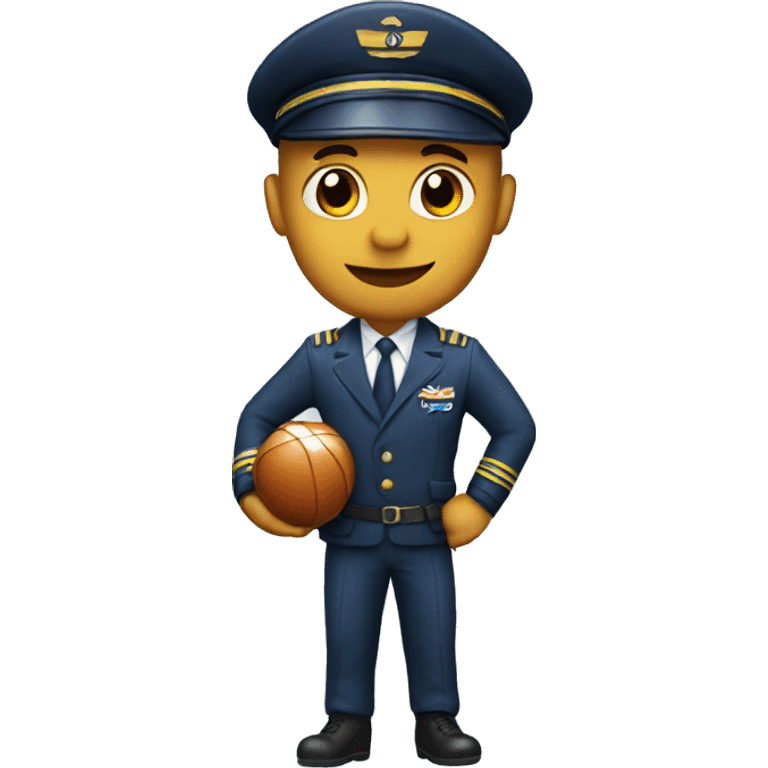 pilot holding a ball emoji