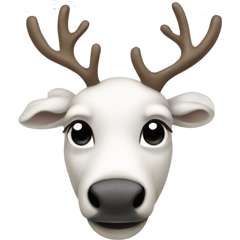 white-reindeer emoji