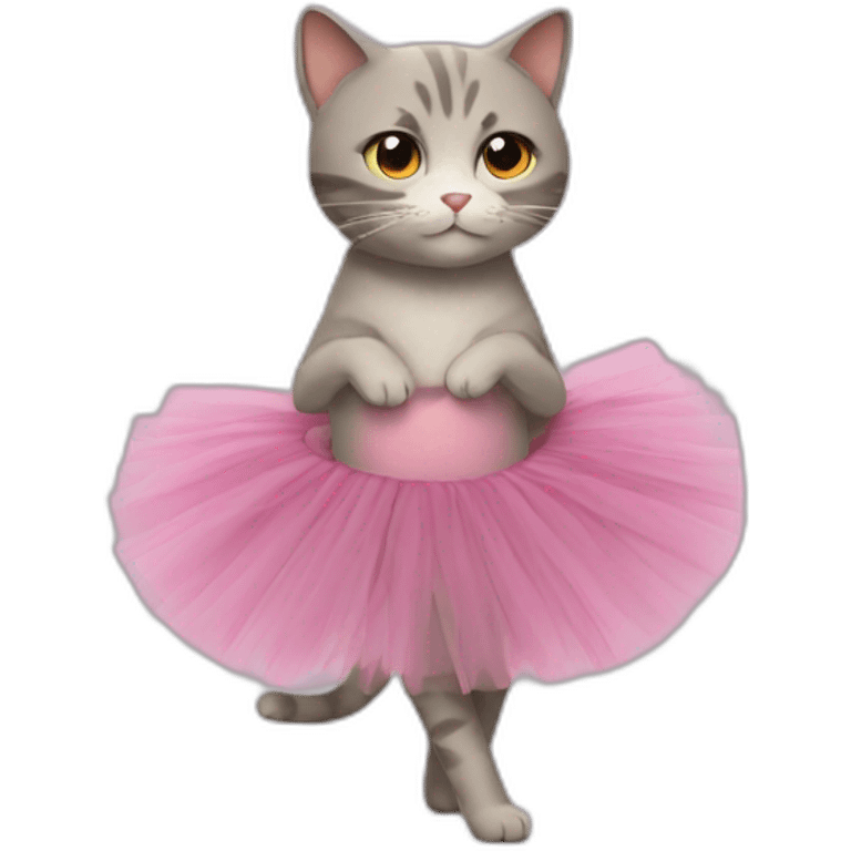 Cat qui fait du tutu emoji