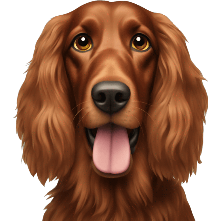 Old Irish setter Ding emoji