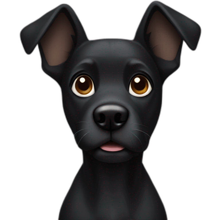 black dog emoji