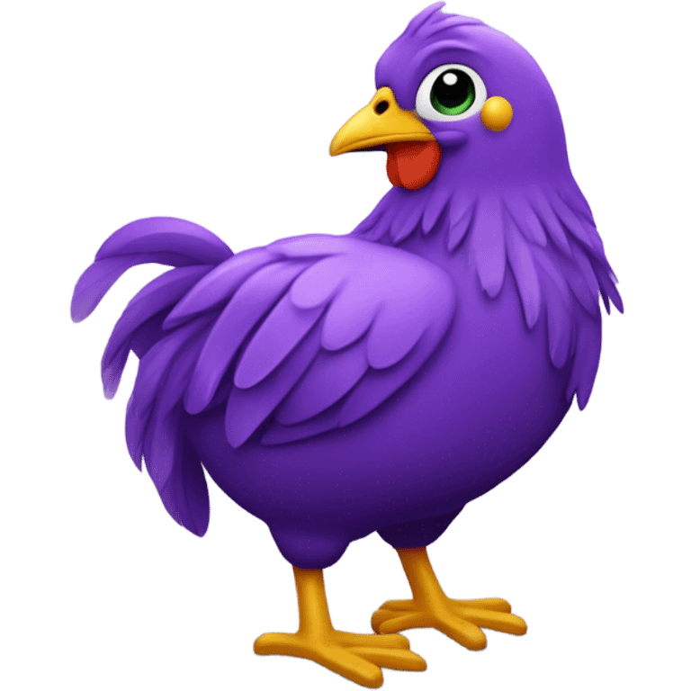 pollito bebe morado emoji