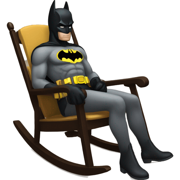 BATMAN ON Rocking chair emoji