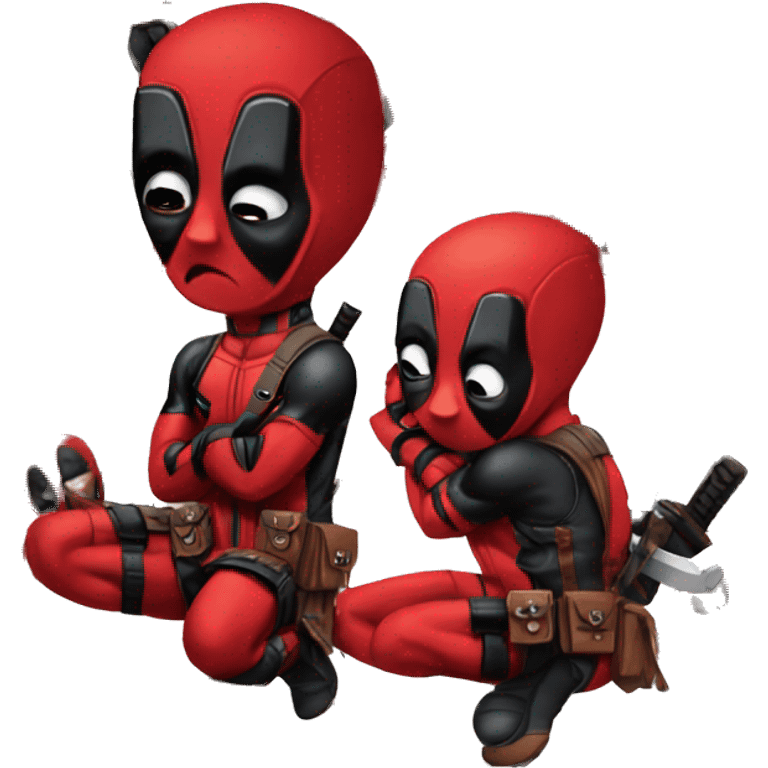 crying deadpool emoji