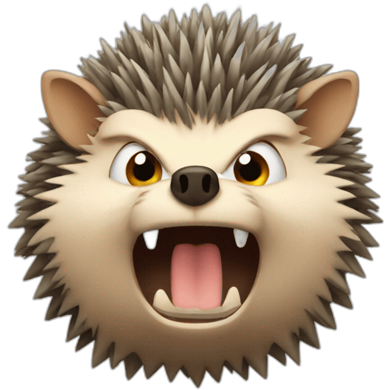 angry hedgehog emoji