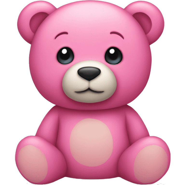 A pink teddy bear emoji