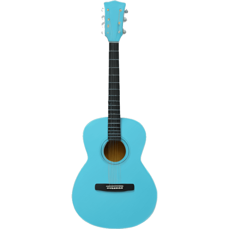 light blue acoustic guitar  emoji