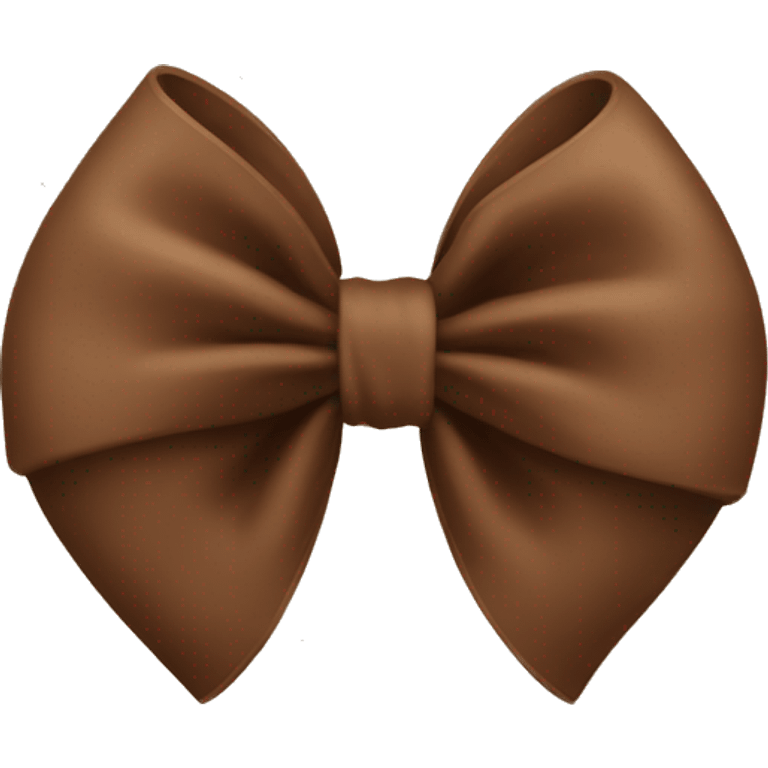 Brown bow  emoji