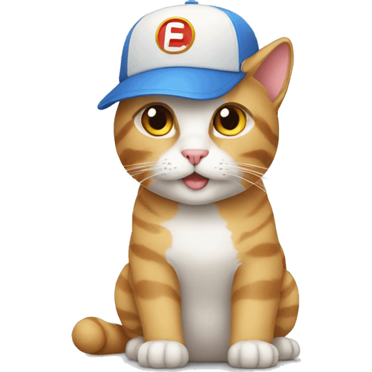 Cat with cap emoji