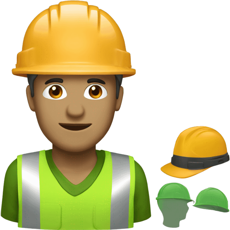 construction green hard hat helmet emoji