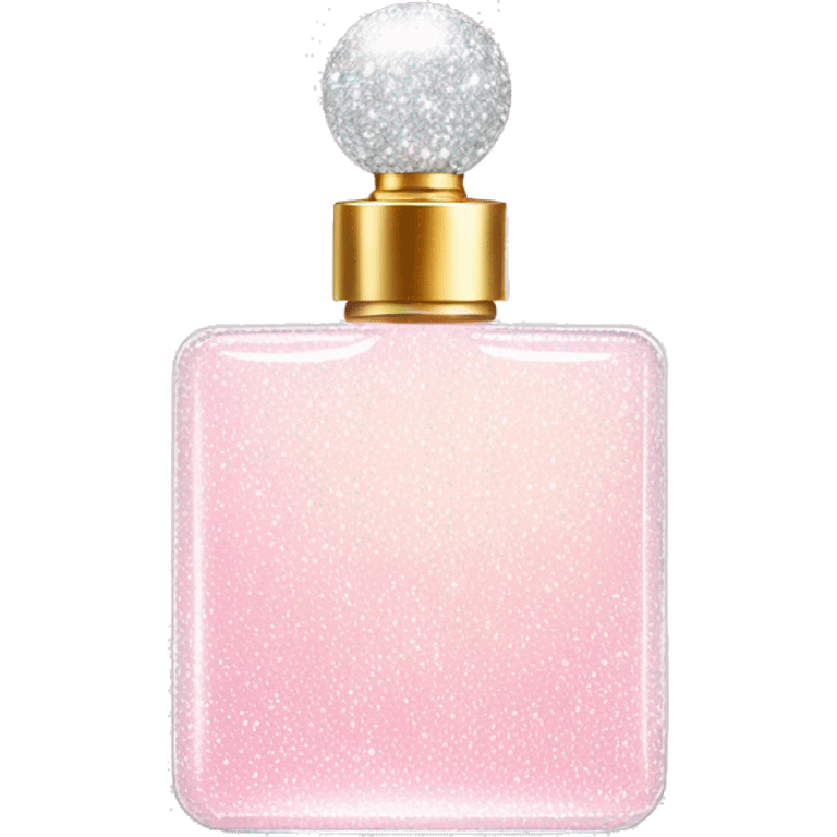 Light pink and white sparkly dream perfume  emoji