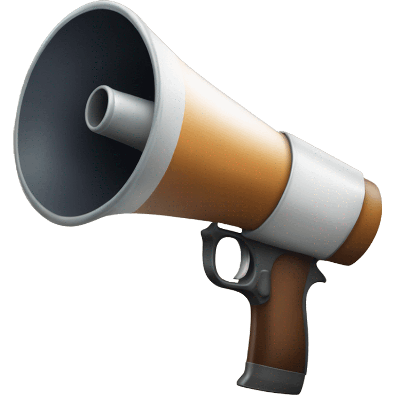 weapon-shaped megaphone emoji