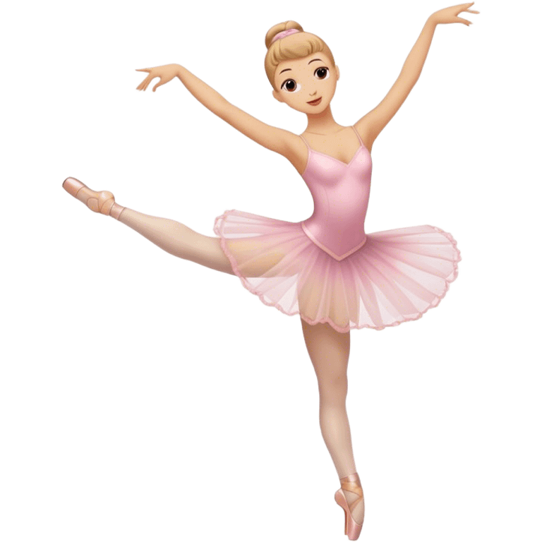 A ballerina dancing ballet emoji