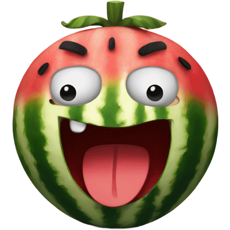 Angry watermelon  emoji