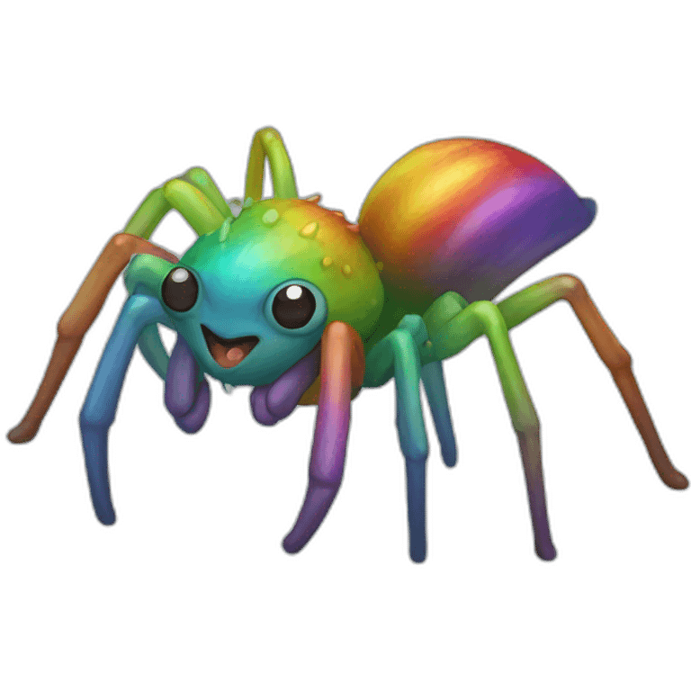 Rainbow Spider Full Body emoji