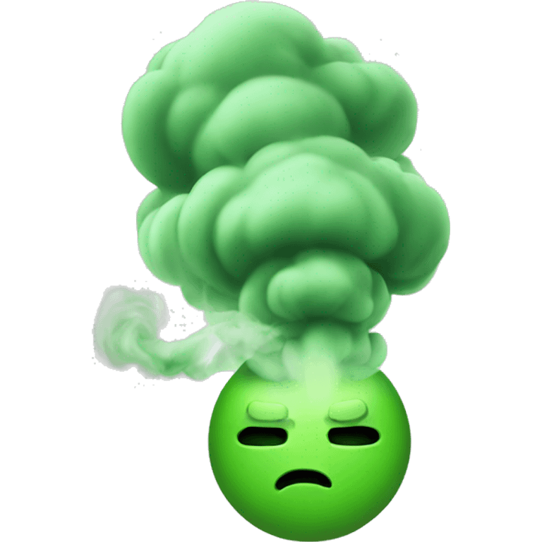 smelly green smoke emoji