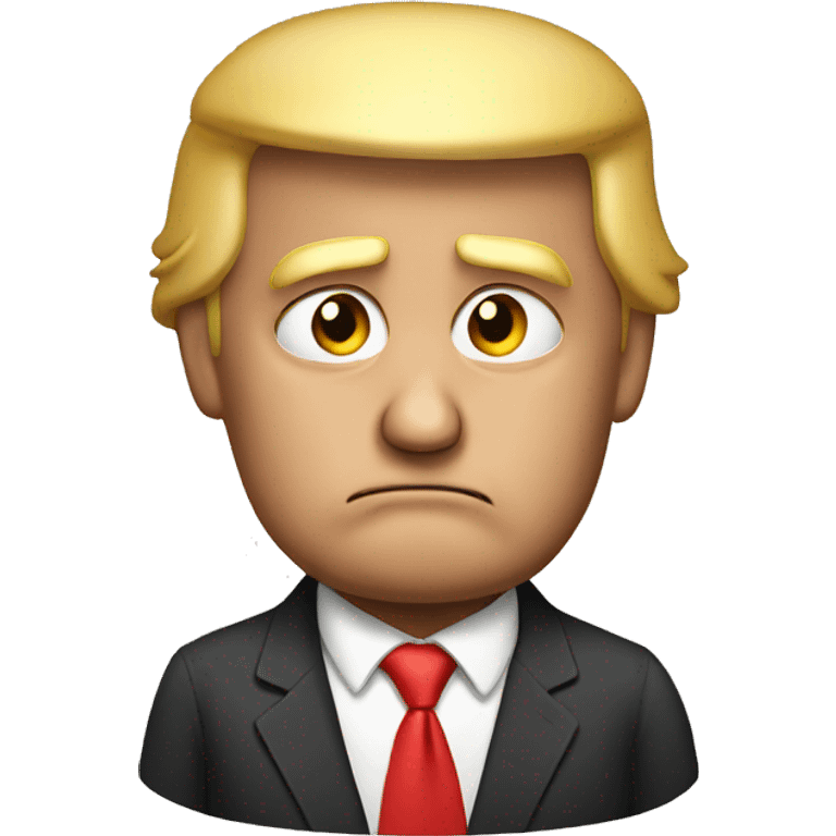 Sad Donald Trump emoji