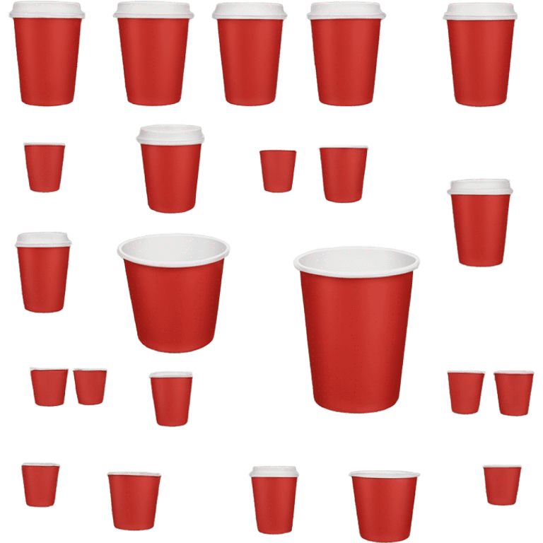 Red cup plastic emoji