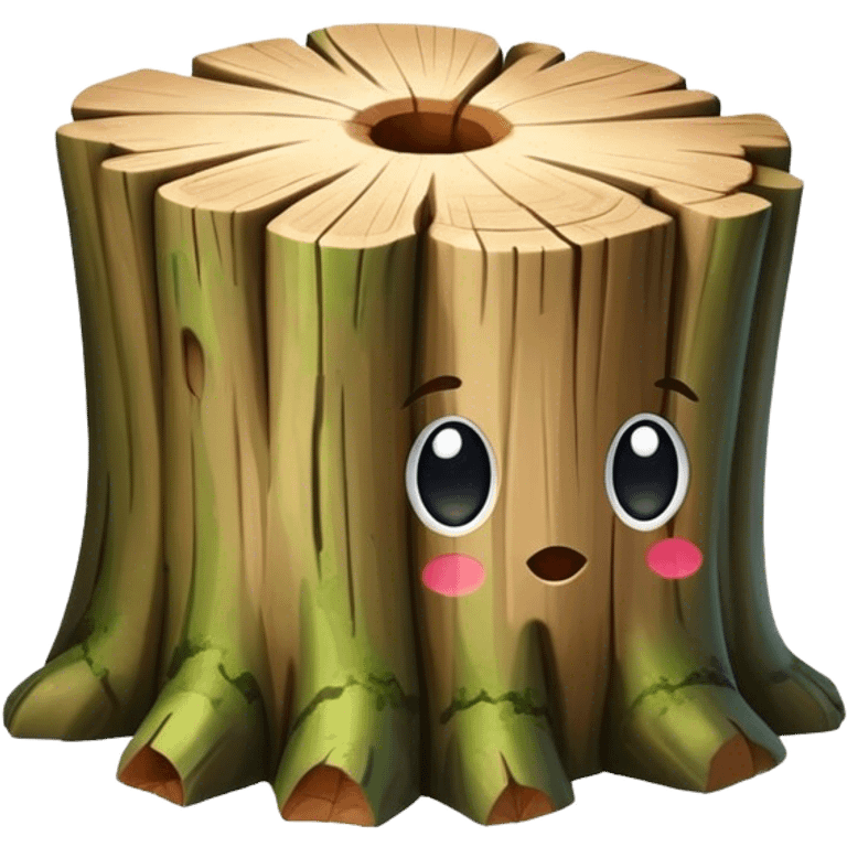 tree trunk block emoji