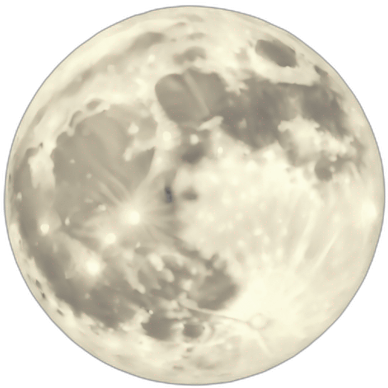 Une lune emoji