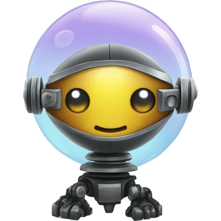 Crystal ball robot emoji