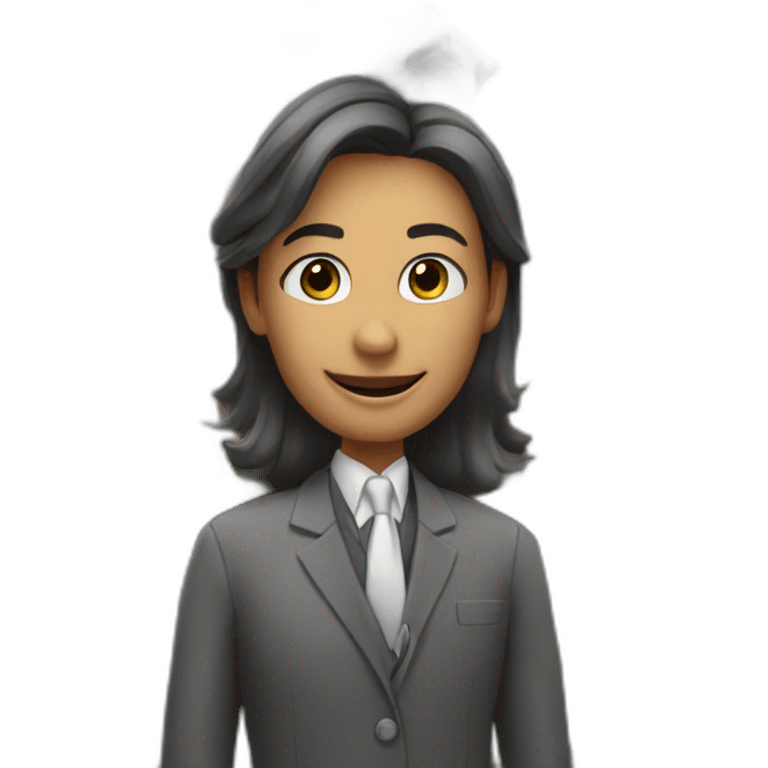 real estate agent in front of a mansion emoji