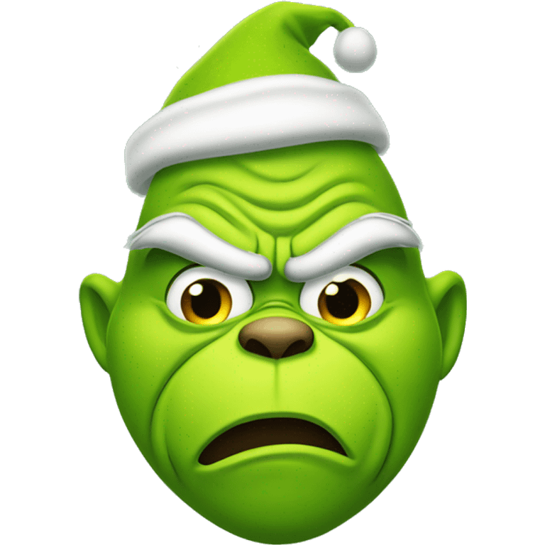 Grinch with pimples  emoji