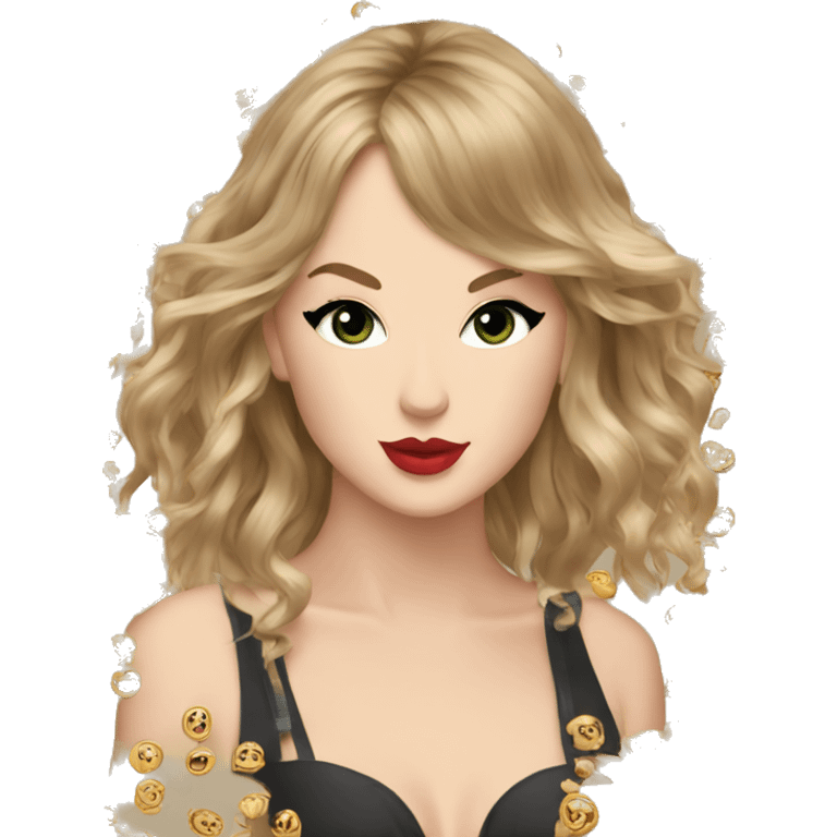 Taylor Swift with reputation era emoji