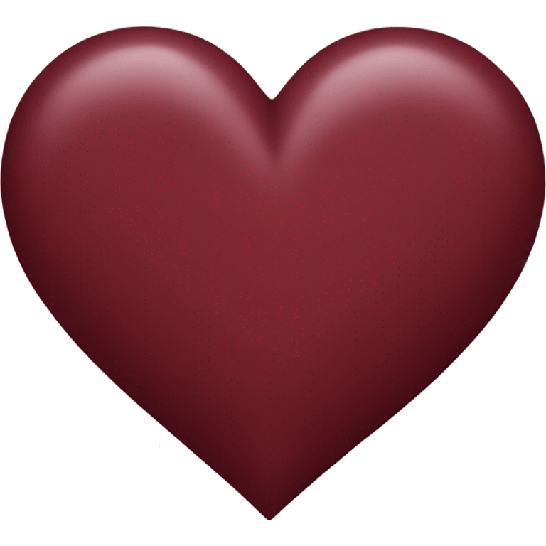 Maroon heart ios emoji