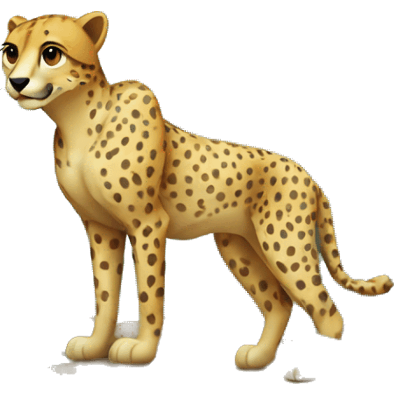 Cheetah in the woods  emoji