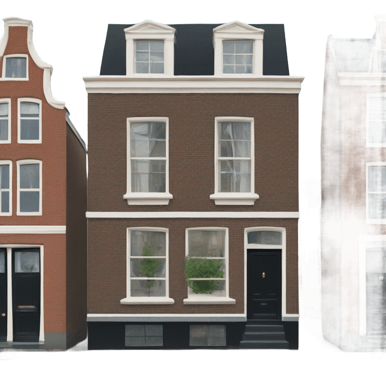 Typical Amsterdam house emoji