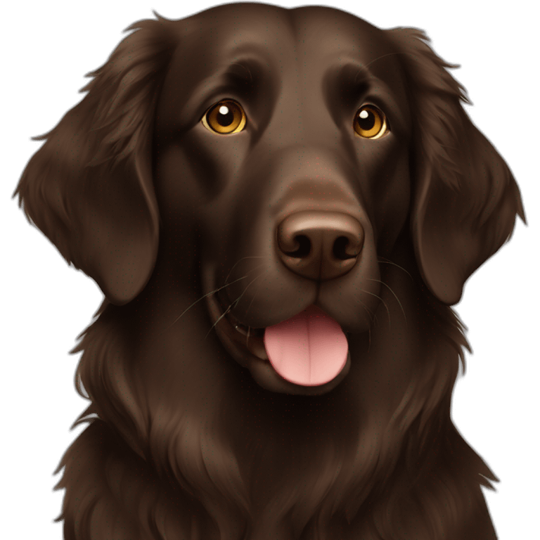 brown flat coated retriever emoji