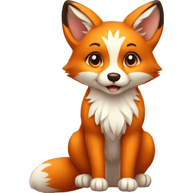 fox cute emoji