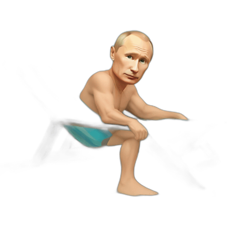 Putin at the beach emoji