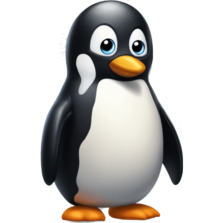  giant 🧠 penguin, genius penguin!! emoji