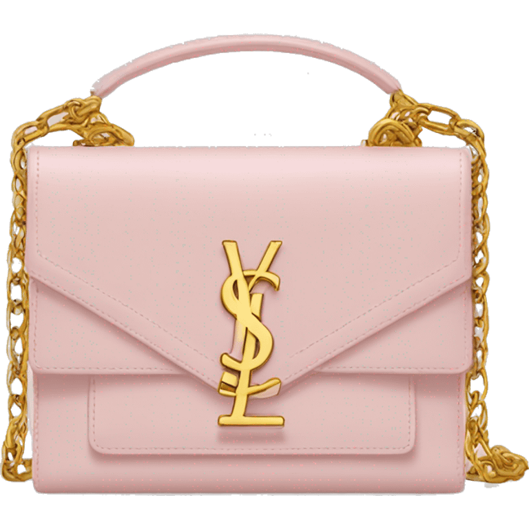 Ysl light pink purse emoji