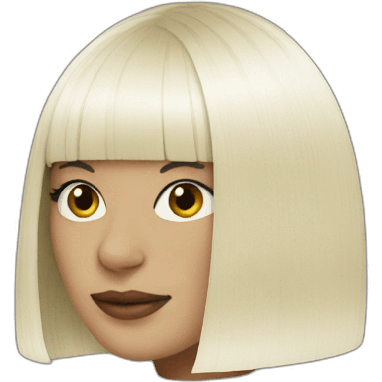 Sia wig emoji