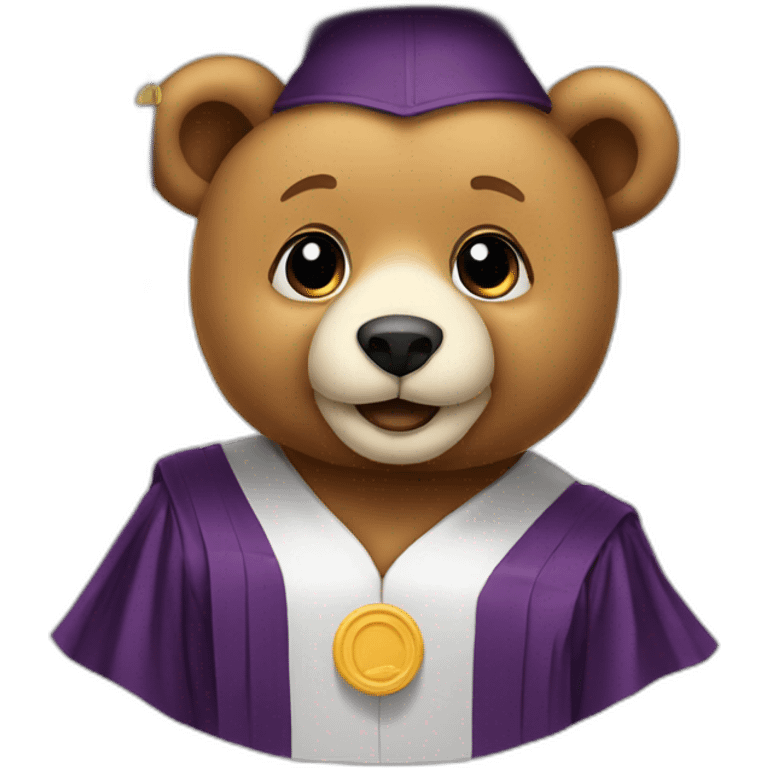 Graduation bear emoji